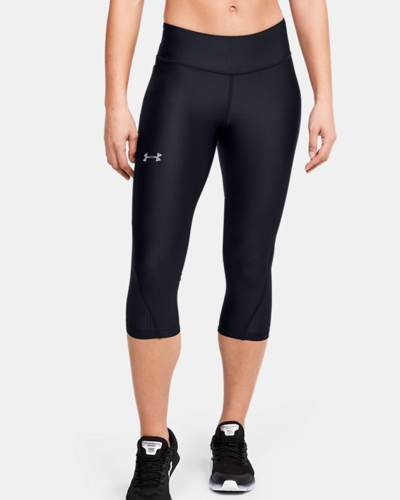 Under Armour Charged Womens XS Capri logo yoga workout pants 3/4 tights 